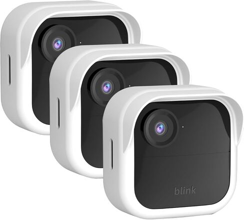 غطاء حماية من السيليكون لجهاز Blink Outdoor 4 الجديد كليًا (الجيل الرابع)، جراب من السيليكون المضاد للخدش يوفر حماية كاملة للكاميرا، ملحقات الكاميرا لـ Blink (عبوة من 3 قطع باللون الأسود) in Kuwait