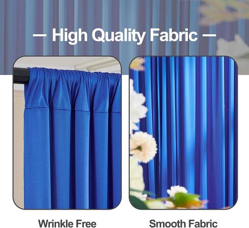 10x10ft Black Backdrop Curtains and Red Backdrop Curtains Panels, Black and Red Backdrop Drapes for Party Home Decoration Supplies, 4 Panels * 2.5x10FT in Saudi Arabia