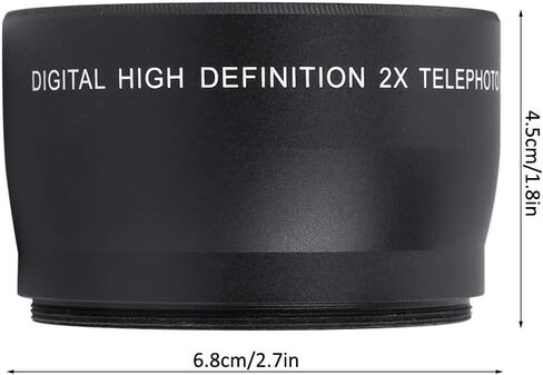 Cameras 58MM 2X Magnification Universal Teleconverter Telephoto Lens in Saudi Arabia