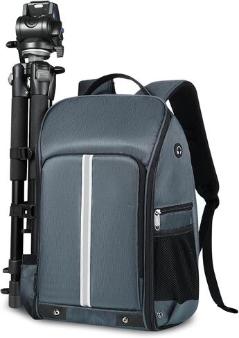 Camera Backpack，Camera Bag for DSLR/SLR,Camera Backpack Waterproof for Photographers Camera Case Compatible for Sony Nikon (Gray) in Saudi Arabia