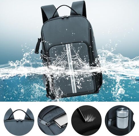 Camera Backpack，Camera Bag for DSLR/SLR,Camera Backpack Waterproof for Photographers Camera Case Compatible for Sony Nikon (Gray) in Saudi Arabia