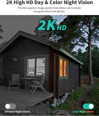 LIWAN 4G LTE Cellular Security Camera Wireless Outdoor (includes SIM Card), Solar Powered No WiFi Camera for Home, 360° Full Cover,2K HD Color Night Vision, PIR Motion & Siren Alerts in Saudi Arabia