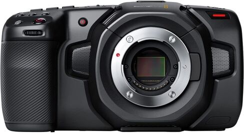 كاميرا سينما الجيب Blackmagic Design بدقة 4K (CINECAMPOCHDMFT4K) + شاشة 4K + بطاقة ذاكرة سعة 2 × 64 جيجابايت + 3 بطاريات LPE6 + شاحن خارجي + قارئ بطاقات + ضوء LED + برنامج Corel للصور + المزيد in Saudi Arabia
