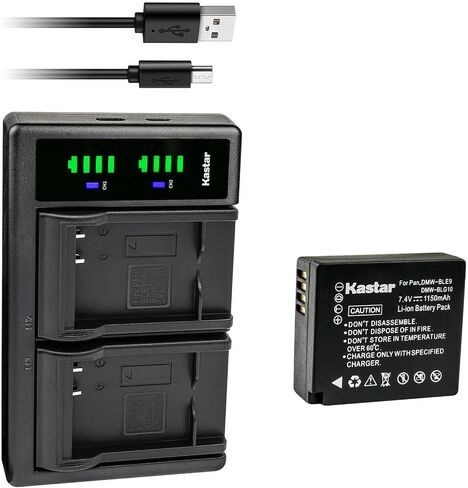 Kastar 4-Pack Battery and LTD2 USB Charger Replacement for Leica BP-DC15 Battery, Leica BC-DC15 Charger, Leica D-Lux Type 109, Leica D-Lux 7, Leica C-Lux Digital Cameras in Saudi Arabia