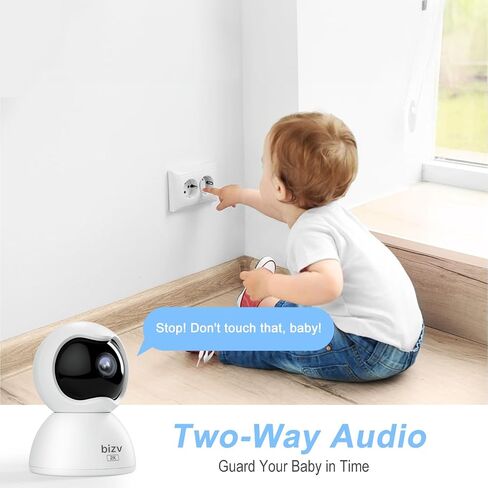 2K Pan/Tilt Indoor Security Camera,Pet Camera with Phone App, WiFi Cameras for Home Security Camera for Baby Monitor/2.4G, 2-Way Talk,Night Vision,Private Mode,Motion Tracking in Saudi Arabia