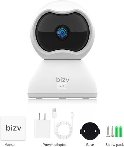3MP FHD Indoor Security Camera，2.4G WiFi Pet Camera with Phone App，Home Security Camera for Dog/Baby Monitor/Elder Pan Tilt，24/7, 2-Way Talk, Human Detection, Motion Tracking, SD&Clould… in Saudi Arabia