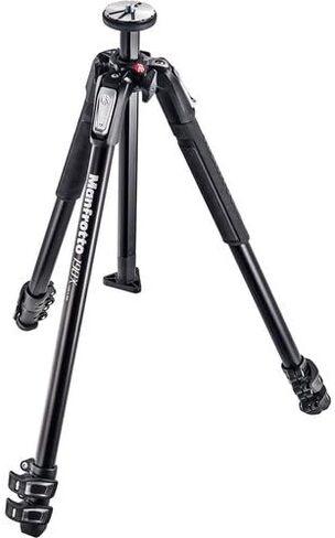 حامل ثلاثي من الألومنيوم من Manfrotto MT190X3، مع حزام ثلاثي القوائم ZAYKiR غير قابل للانزلاق مع حلقتين للتحرير السريع (أسود) in Saudi Arabia