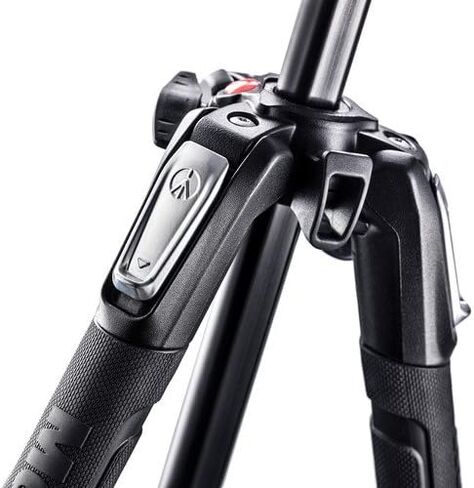 حامل ثلاثي من الألومنيوم من Manfrotto MT190X3، مع حزام ثلاثي القوائم ZAYKiR غير قابل للانزلاق مع حلقتين للتحرير السريع (أسود) in Saudi Arabia