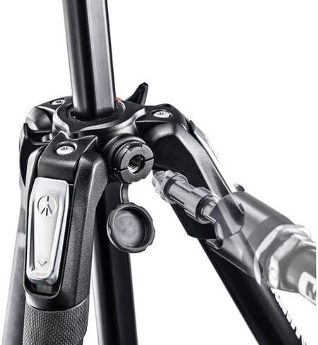 حامل ثلاثي من الألومنيوم من Manfrotto MT190X3، مع حزام ثلاثي القوائم ZAYKiR غير قابل للانزلاق مع حلقتين للتحرير السريع (أسود) in Saudi Arabia