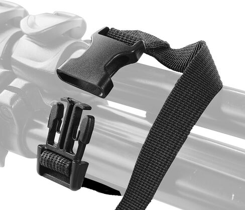 حامل ثلاثي من الألومنيوم من Manfrotto MT190X3، مع حزام ثلاثي القوائم ZAYKiR غير قابل للانزلاق مع حلقتين للتحرير السريع (أسود) in Saudi Arabia