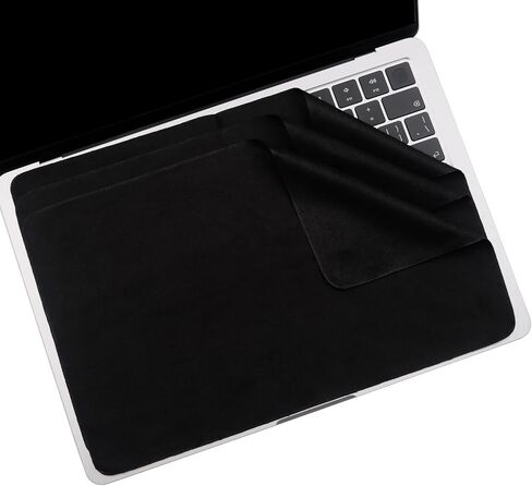 3 Pack Microfiber Liner Cleaning Cloth 13" with Screen Keyboard Imprint Protection, Laptop Keyboard Protector Compatible with MacBook Pro/AIR 13" and MacBook PRO 14"-Black in Saudi Arabia