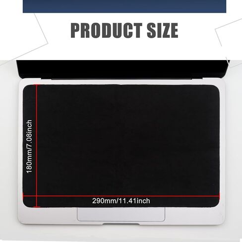 3 Pack Microfiber Liner Cleaning Cloth 13" with Screen Keyboard Imprint Protection, Laptop Keyboard Protector Compatible with MacBook Pro/AIR 13" and MacBook PRO 14"-Black in Saudi Arabia