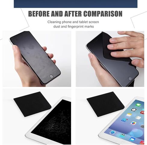 3 Pack Microfiber Liner Cleaning Cloth 13" with Screen Keyboard Imprint Protection, Laptop Keyboard Protector Compatible with MacBook Pro/AIR 13" and MacBook PRO 14"-Black in Saudi Arabia