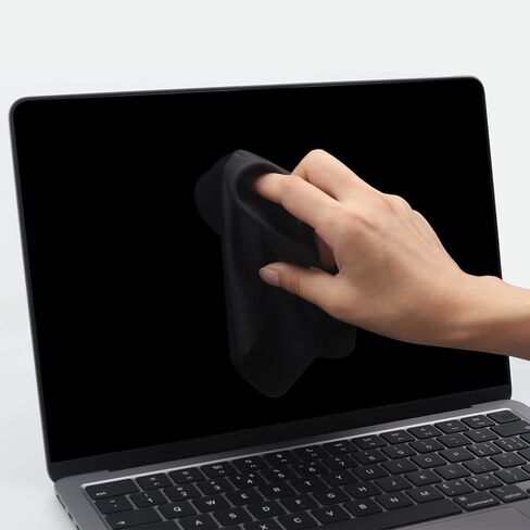 3 Pack Microfiber Liner Cleaning Cloth 13" with Screen Keyboard Imprint Protection, Laptop Keyboard Protector Compatible with MacBook Pro/AIR 13" and MacBook PRO 14"-Black in Saudi Arabia