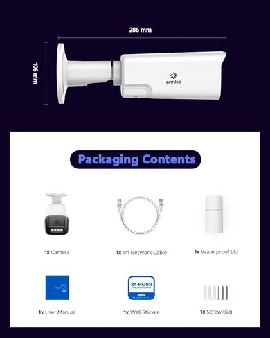 كاميرا أمان ANNKE 4K 8MP PoE مع صوت ثنائي الاتجاه، كاميرا IP متغيرة البؤرة مع عدسة 2.8 مم - 12 مم، تكبير بصري 4X، ضوء مزدوج ذكي، رؤية ليلية ملونة، اكتشاف الإنسان والمركبة، تخزين يصل إلى 512 جيجابايت in Kuwait