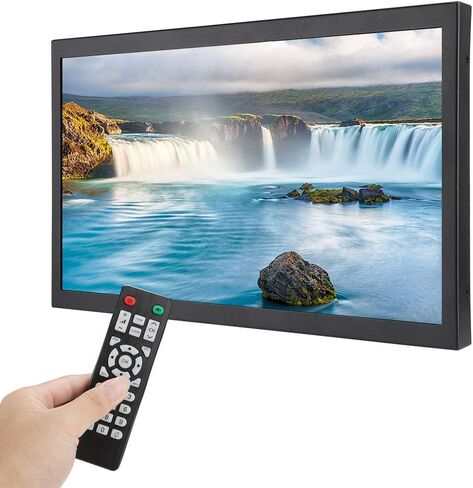 17.3in 1920x1080 FHD Gaming Monitor, Wall Mounting Monitor with HDMI/VGA/AV/BNC/USB Input, Home Movie Monitor 1000:1 Contrast Ratio for PC, TV, CCTV, Camera, Drone(#1) in Saudi Arabia