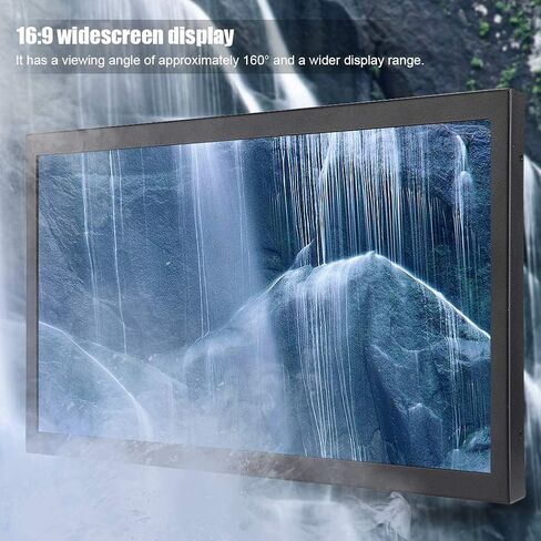 17.3in 1920x1080 FHD Gaming Monitor, Wall Mounting Monitor with HDMI/VGA/AV/BNC/USB Input, Home Movie Monitor 1000:1 Contrast Ratio for PC, TV, CCTV, Camera, Drone(#1) in Saudi Arabia
