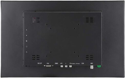 17.3in 1920x1080 FHD Gaming Monitor, Wall Mounting Monitor with HDMI/VGA/AV/BNC/USB Input, Home Movie Monitor 1000:1 Contrast Ratio for PC, TV, CCTV, Camera, Drone(#1) in Saudi Arabia