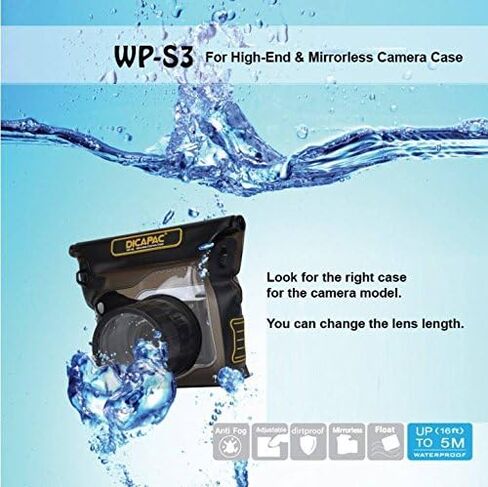 DiCAPac WP-S3 High-End and Mirrorless Camera Series Waterproof Case in Saudi Arabia