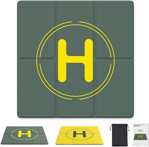 Drone Landing Pad, Holy Stone 50cm/19.68in Universal Portable Luminous Waterproof Foldable Helipad for RC Drones Helicopter, DJI Phantom 3/4/Mavic Pro/Inspire, Holy Stone Drone in Kuwait