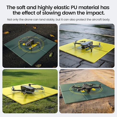 Drone Landing Pad, Holy Stone 50cm/19.68in Universal Portable Luminous Waterproof Foldable Helipad for RC Drones Helicopter, DJI Phantom 3/4/Mavic Pro/Inspire, Holy Stone Drone in Kuwait