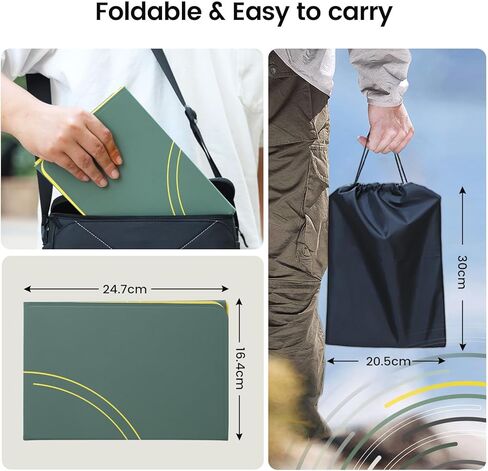 Drone Landing Pad, Holy Stone 50cm/19.68in Universal Portable Luminous Waterproof Foldable Helipad for RC Drones Helicopter, DJI Phantom 3/4/Mavic Pro/Inspire, Holy Stone Drone in Kuwait