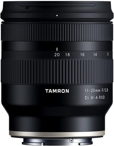 Tamron 11-20mm f/2.8 Di III-A RXD Lens for Sony E (AFB060S-700) Intl Model Bundle with 64GB SD Card + Lens Case + Wireless Remote + Tripod + 3-Piece Filter Kit + Wide Angle Lens + Lens Cleaning Kit in Saudi Arabia