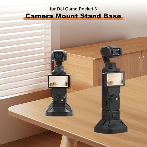 Camera Mount Stand Base for DJI Osmo Pocket 3, Non-Slip Stable Desktop Mount Support Base Gimbal Support Adapter for DJI Osmo Pocket 3 Accessories in Kuwait