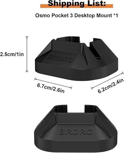 Camera Mount Stand Base for DJI Osmo Pocket 3, Non-Slip Stable Desktop Mount Support Base Gimbal Support Adapter for DJI Osmo Pocket 3 Accessories in Kuwait