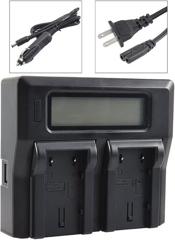 DSTE Replacement for 1.5A Dual Battery Charger Compatible Jvc BN-VF808U BN-VF815U BN-VF823U BN-VF908U with USB Port in Saudi Arabia