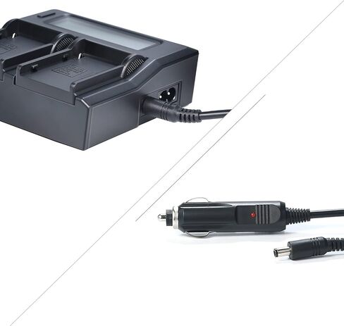 DSTE Replacement for 1.5A Dual Battery Charger Compatible Jvc BN-VF808U BN-VF815U BN-VF823U BN-VF908U with USB Port in Saudi Arabia