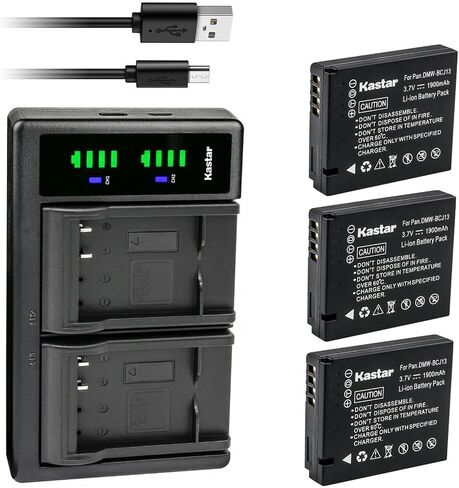 Kastar LTD2 USB Battery Charger Replacement for Leica BP-DC10 BP-DC10-E BP-DC10-U Battery, Leica BC-DC10 Charger, Leica D-Lux 5, Leica D-Lux 6 Digital Camera in Saudi Arabia