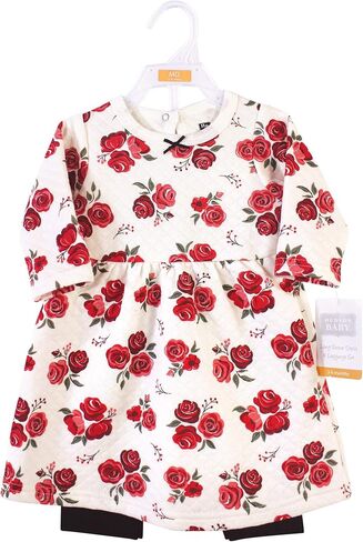 Hudson Baby Unisex Baby Quilted Cotton Dress and Leggings in Kuwait
