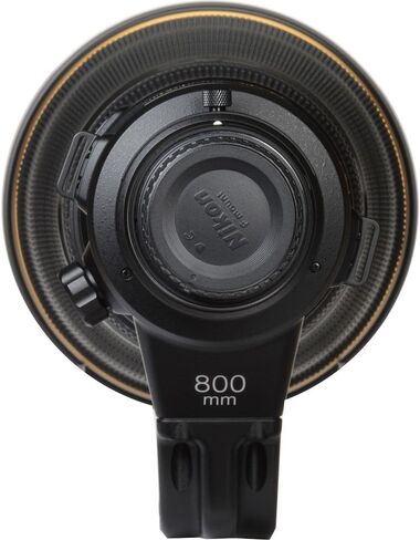 نيكون - عدسة AF-S NIKKOR مقاس 800 مم f/5.6E FL ED VR لكاميرات مختارة (2205) + حافظة الغطاء + مجموعة التنظيف (متجددة) in Saudi Arabia
