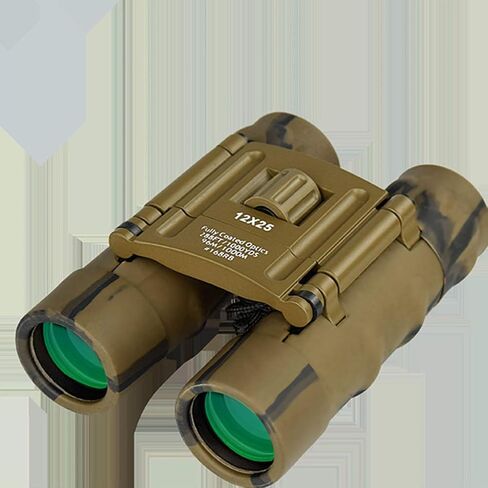 BESPORTBLE 12x25 مناظير جيب صغيرة للبالغين مجهر لمشاهدة الطيور والحفلات الموسيقية ومسرح الأوبرا والسفر والألعاب الرياضية الخارجية (مموهة) in Kuwait