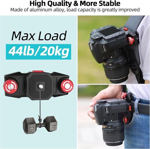 Camera Clip for Backpack, Camera Clip with Plate Quick Release Kit,Camera Backpack Clipbackpack Camera Mount for DSLR Camera Action Camera Backpack Strap Mount in Kuwait