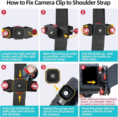 Camera Clip for Backpack, Camera Clip with Plate Quick Release Kit,Camera Backpack Clipbackpack Camera Mount for DSLR Camera Action Camera Backpack Strap Mount in Kuwait