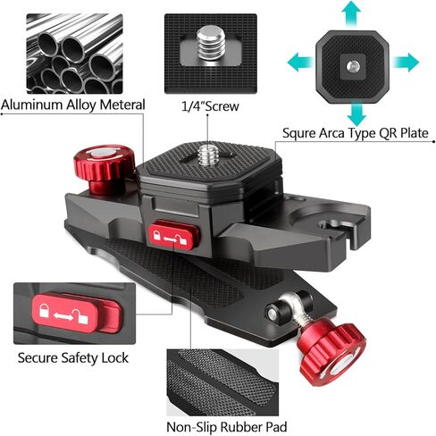 Camera Clip for Backpack, Camera Clip with Plate Quick Release Kit,Camera Backpack Clipbackpack Camera Mount for DSLR Camera Action Camera Backpack Strap Mount in Kuwait