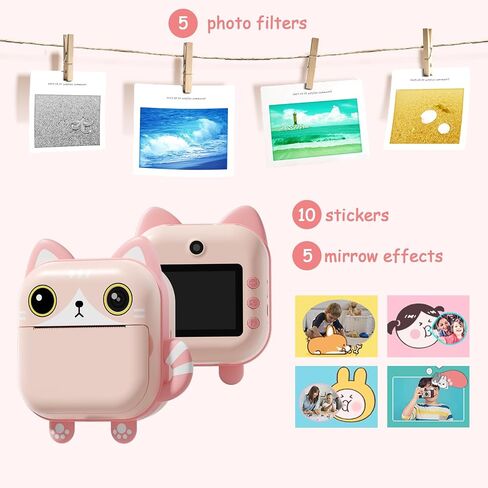 M2 Kids Print Camera Pink in Saudi Arabia