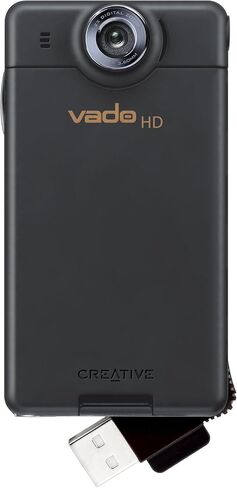 Creative Labs Vado HD 720p Pocket Video Camcorder with 8 GB Video Storage and 2x Digital Zoom (Black) OLD MODEL in Kuwait