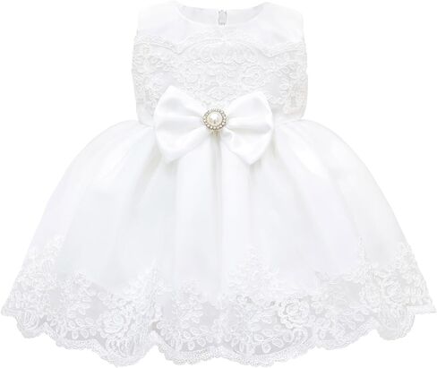 Taffy Baby Girl Christening Baptism Embroidered White Dress Gown 6 Piece Deluxe Set in Kuwait