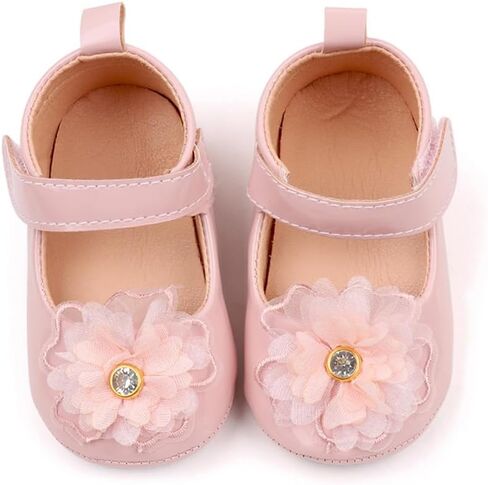 SABATUTU فستان زفاف الأميرة للفتيات الصغيرات من SABATUTU حذاء ماري جين مسطح، حذاء خفيف الوزن للأطفال الصغار بنعل ناعم لمرحلة ما قبل المشي in Kuwait