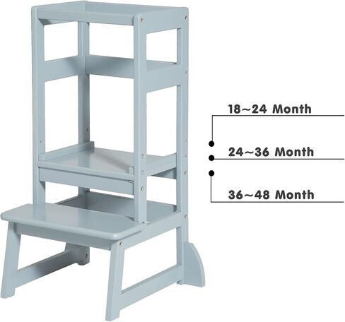 SDADI Adjustable Height Kitchen Step Stool,Kids Learning Stool,Mothers' Helper LT05B in Kuwait