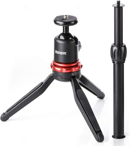 Phone Tripod Stand & Selfie Stick Tripod with 360° Panning Ball & Extendable Grip for Canon Nikon DSLR Camera GoPro iPhone 12,11/Xs, Galaxy S10/S9/S9 YouTube Podcast Video Livestream Vlog in Kuwait