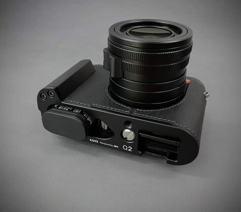 Lim's Design LC-Q2DBK Metal Grip Genuine Leather Camera Half Case for Leica Q2, Black in Saudi Arabia