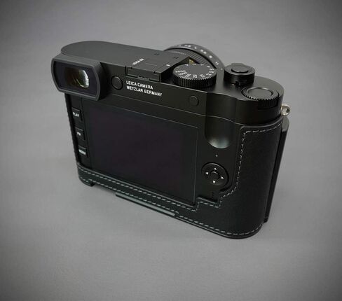Lim's Design LC-Q2DBK Metal Grip Genuine Leather Camera Half Case for Leica Q2, Black in Saudi Arabia