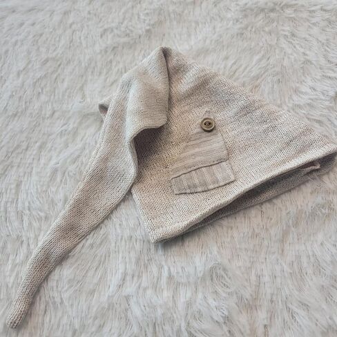 Newborn Photography Props Outfit With Long Tail Hat, Photo Shoot Costume Crochet Hat Pant Striated Pillow, 1st Birthday Outfit Set for Boy Girl Suit for 0-1 Month in Saudi Arabia