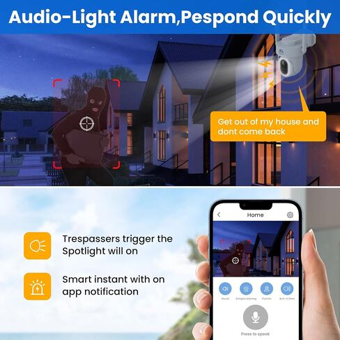 Allesin Solar Security Camera Wireless Outdoor, 5MP Sloar Cameras for Home Security with 14LEDs Spotlight Color Night Vision, IP65, AI Human Detection, 2-Way Talk, 2.4G WiFi in Saudi Arabia