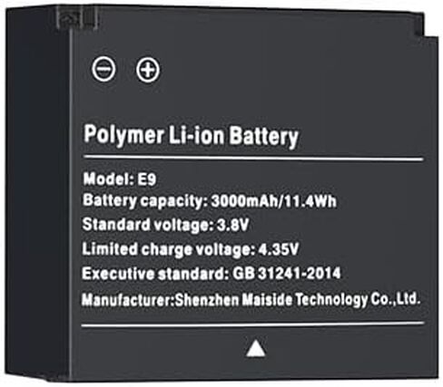 بطارية BOBLOV قطعة واحدة بقدرة 3000 مللي أمبير في الساعة لكاميرا الجسم B4K2، فقط لطراز كاميرا الجسم B4K2، لا يمكن استخدامها لطراز وعلامة تجارية أخرى، تتضمن بطارية واحدة فقط لكاميرا الجسم in Kuwait
