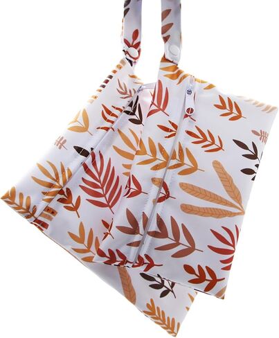 عبوتان من الأكياس الرطبة والجافة الصغيرة اللطيفة لحفاضات الأطفال وأجزاء مضخة الثدي، حقيبة مبللة مقاومة للماء وقابلة لإعادة الاستخدام مع مقبض، حقيبة الشاطئ وحمام السباحة وحقيبة الجيم وعربة الأطفال ومستلزمات اليوغا ومنظم الرعاية النهارية، 7.9 بوصة × 9.8 بوص in Kuwait